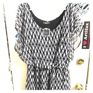 🦓Unique zig-zag/tribal dress🦓